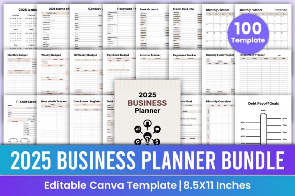 2025 All-in-One Canva Planner Bundle